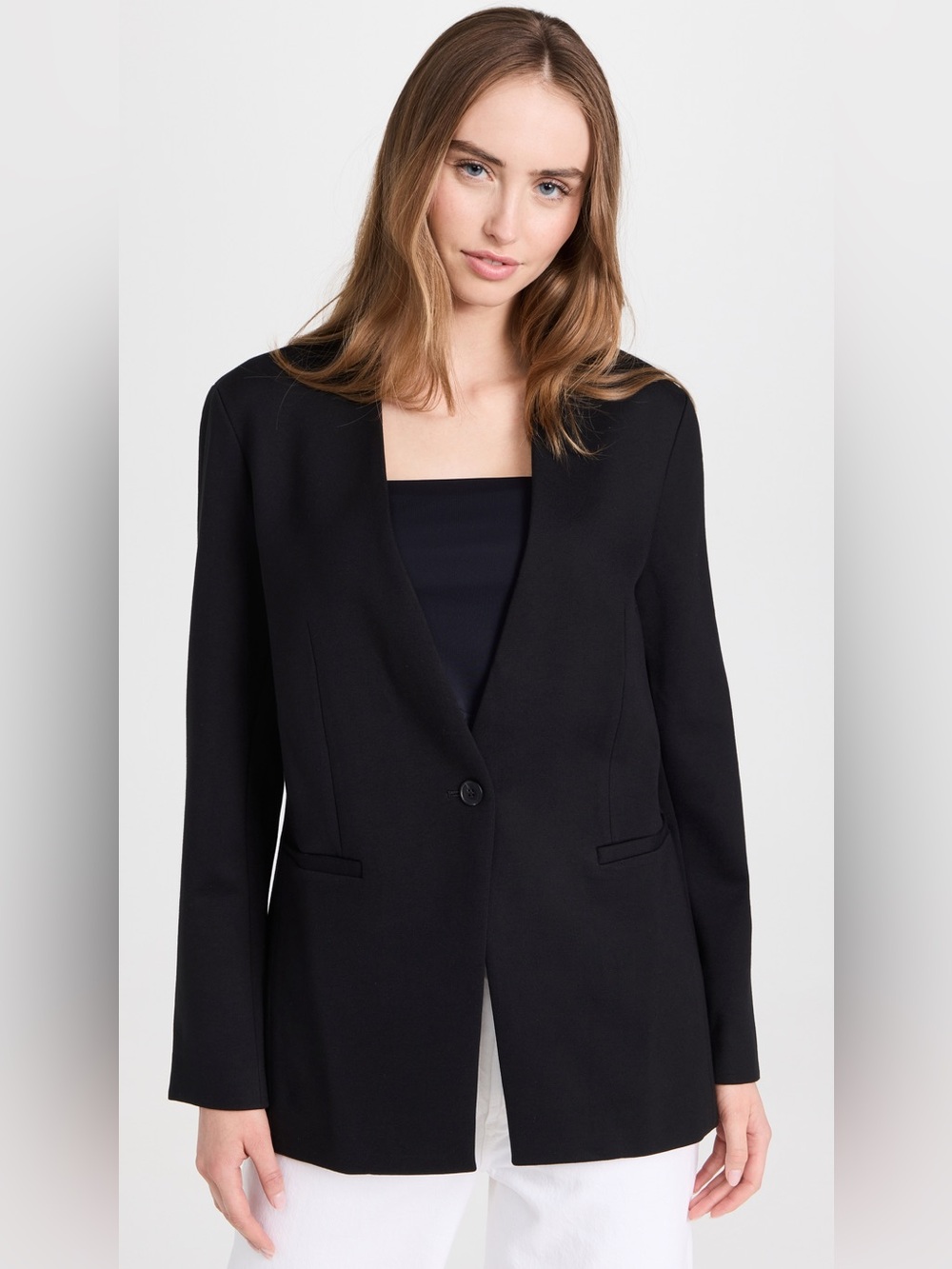 Spanx The Perfect Collarless Blazer Size 1X Classic Black 20384R